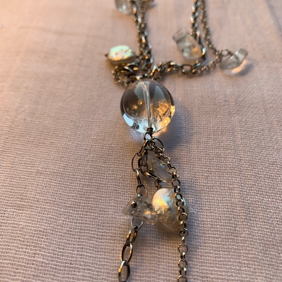 Silpada 925 Sterling Silver Crystal Long Tassel Necklace - Picture 6 of 9